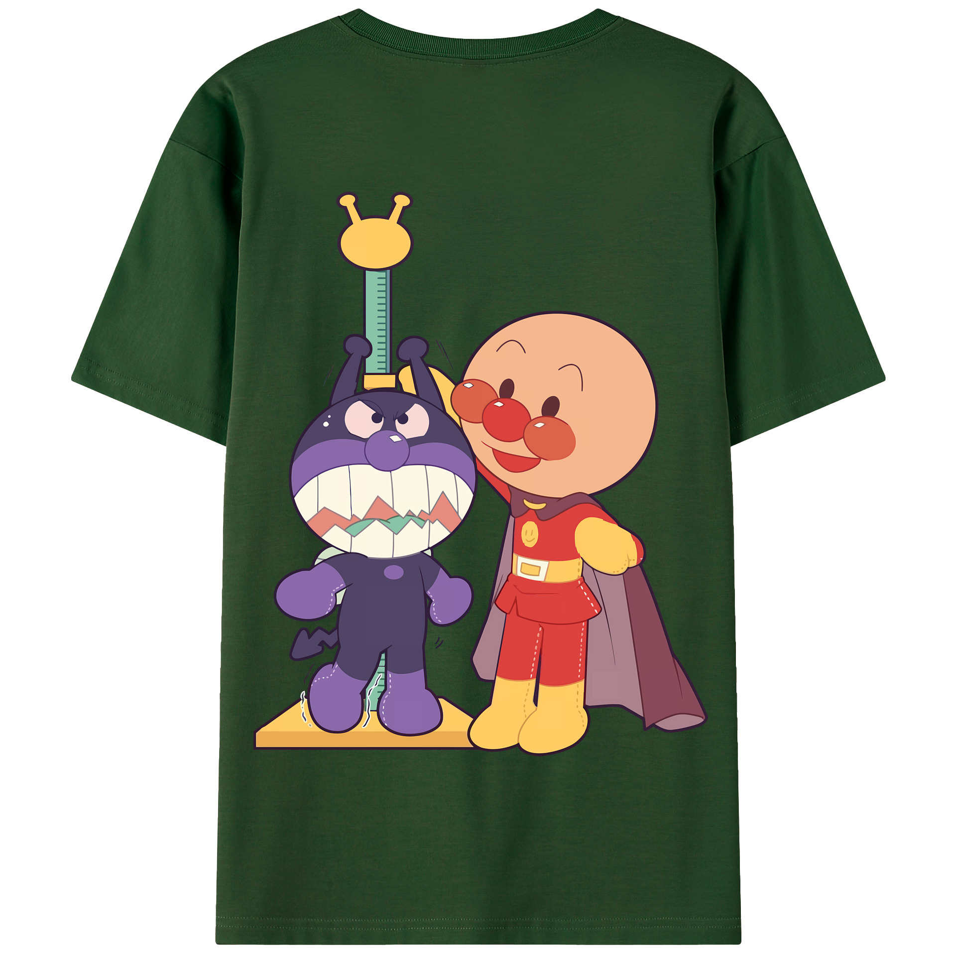 （画像用） アンパンマン Anpanman 綿100％半袖Tシャツ（背面プリント）